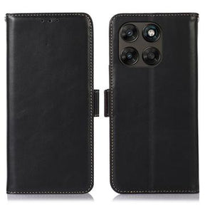 Motorola Moto G77/G67 Pung læder cover med RFID - sort