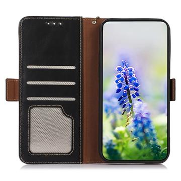 Motorola Moto G77/G67 Pung læder cover med RFID - sort