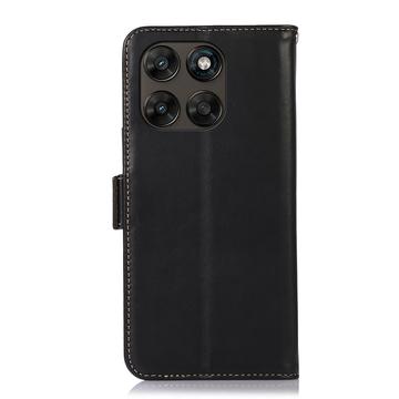 Motorola Moto G77/G67 Pung læder cover med RFID - sort