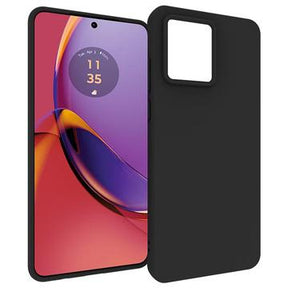 Motorola Moto G84 Anti-Fingeraftryk Mat TPU Cover - Sort