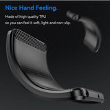 Motorola Moto G84 Børstet TPU Cover - Karbonfiber - Sort