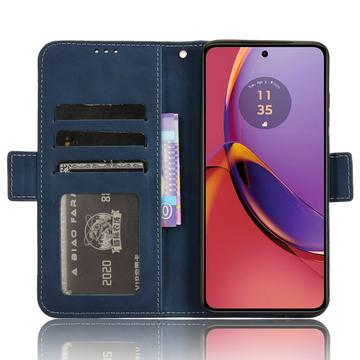 Motorola Moto G84 Pung Cover med Kortholder - Blå