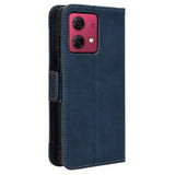 Motorola Moto G84 Pung Cover med Kortholder - Blå