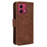 Motorola Moto G84 Pung Cover med Kortholder - Brun