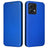 Motorola Moto G84 Flip Cover - Karbonfiber - Blå