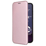Motorola Moto G84 Flip Cover - Karbonfiber - Rødguld