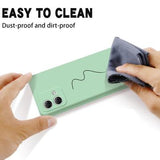 Motorola Moto G84 Liquid Silikone Cover med Strop - Grøn