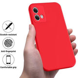 Motorola Moto G84 Liquid Silikone Cover med Strop - Rød