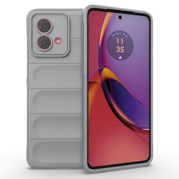 Motorola Moto G84 Rugged Series TPU Cover - Lysegrå