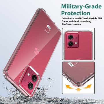 Motorola Moto G84 Ridsefast Hybrid Cover - Gennemsigtig