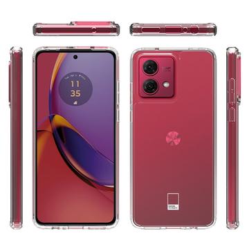 Motorola Moto G84 Ridsefast Hybrid Cover - Gennemsigtig