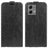 Motorola Moto G84 Vertikal Flip Taske med Kortholder - Sort