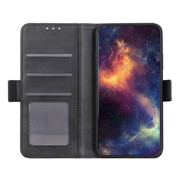 Motorola Moto G84 Pung Cover med Magnetisk Lukning - Sort