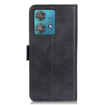 Motorola Moto G84 Pung Cover med Magnetisk Lukning - Sort