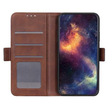 Motorola Moto G84 Pung Cover med Magnetisk Lukning - Brun