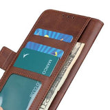 Motorola Moto G84 Pung Cover med Magnetisk Lukning - Brun
