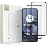Motorola Moto G86/G86 Power Tech-Protect Glass Fit+ Skærmbeskyttelse Hærdet Glas - 2 stk. - Sort