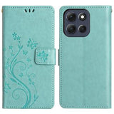 Motorola Moto G86 Butterfly Series Flip Cover med Pung - Cyan