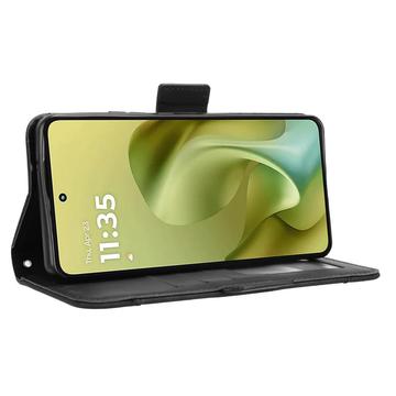Motorola Moto G86 Kortholder Pung Etui - Sort