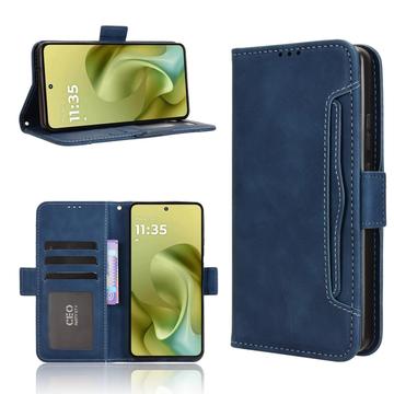 Motorola Moto G86 Kortholder Pung Etui - Blå