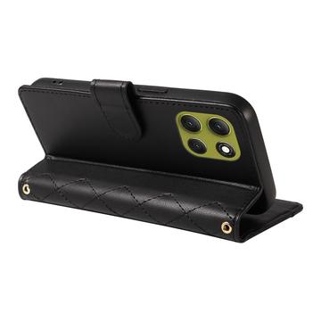 Motorola Moto G86 Luksus Vatteret Pung - Sort
