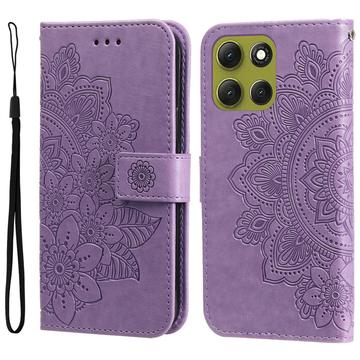 Motorola Moto G86 Mandala Series Etui med Pung - Lilla