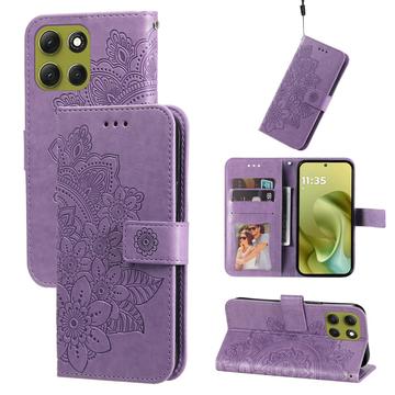 Motorola Moto G86 Mandala Series Etui med Pung - Lilla