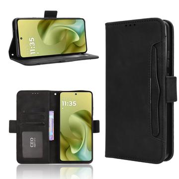 Motorola Moto G86 Power Kortholder Pung Etui - Sort
