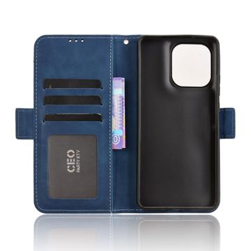 Motorola Moto G86 Power Kortholder Pung Etui - Blå