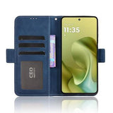 Motorola Moto G86 Power Kortholder Pung Etui - Blå