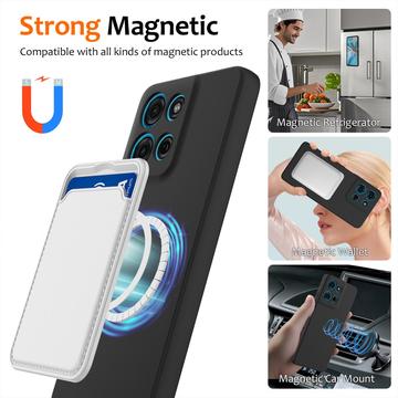 Motorola Moto G86 Power Liquid Silikone Cover - MagSafe Kompatibel - Sort