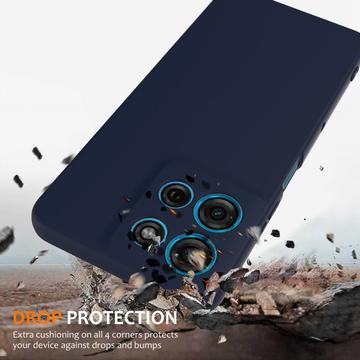Motorola Moto G86 Power Liquid Silikone Cover - MagSafe Kompatibel - Mørkeblå
