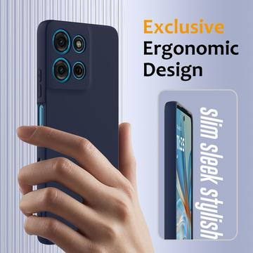 Motorola Moto G86 Power Liquid Silikone Cover - MagSafe Kompatibel - Mørkeblå