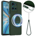 Motorola Moto G86 Power Liquid Silikone Cover - MagSafe Kompatibel - Mørkegrøn