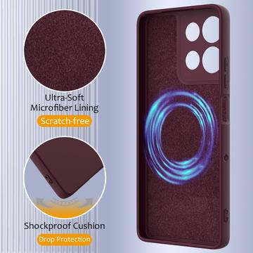 Motorola Moto G86 Power Liquid Silikone Cover - MagSafe Kompatibel - Vinrød