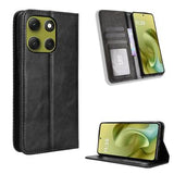 Motorola Moto G86 Retro Pung Taske med Magnetisk Lukning - Sort