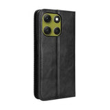 Motorola Moto G86 Retro Pung Taske med Magnetisk Lukning - Sort