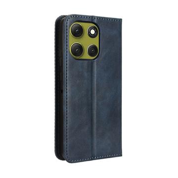 Motorola Moto G86 Retro Pung Taske med Magnetisk Lukning - Blå