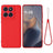 Motorola Moto G67/G77/G87 Flydende silikone cover med håndrem - Rød