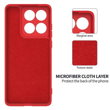 Motorola Moto G67/G77/G87 Flydende silikone cover med håndrem - Rød