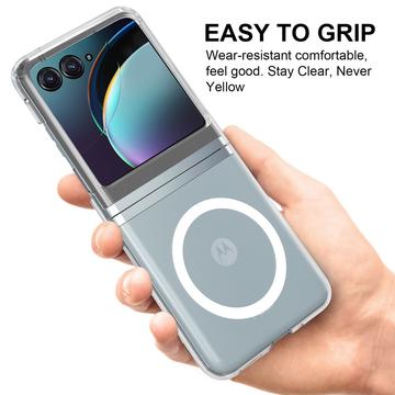 Motorola Razr 50/60/70 Hybrid Cover - MagSafe Kompatibel - Gennemsigtig