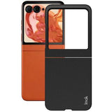 Motorola Razr 50/60/70 Imak Ruiyi Hybrid Cover - Karbonfiber - Sort