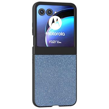 Motorola Razr 50/60/70 Rhinestone Tekstur Hybrid Cover - Blå