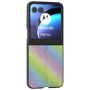Motorola Razr 50/60/70 Rhinestone Tekstur Hybrid Cover - Farverig
