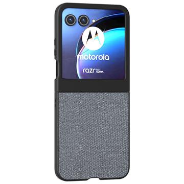 Motorola Razr 50/60/70 Rhinestone Tekstur Hybrid Cover - Grå