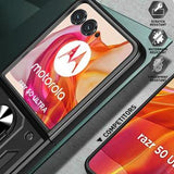 Motorola Razr 50 Ultra Hybrid Cover med Ring Holder - Rød