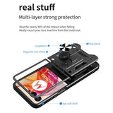Motorola Razr 50 Ultra Hybrid Cover med Ring Holder - Blå