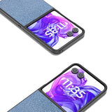Motorola Razr 50 Ultra Rhinestone Tekstur Hybrid Cover - Blå