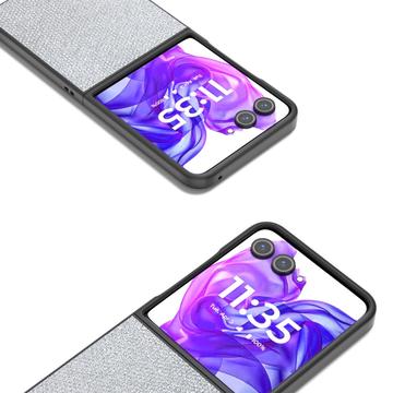 Motorola Razr 50 Ultra Rhinestone Tekstur Hybrid Cover - Sølv