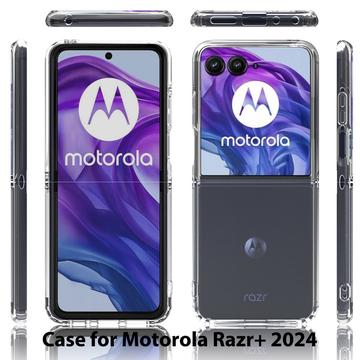 Motorola Razr 50 Ultra Ridsefast Hybrid Cover - Gennemsigtig